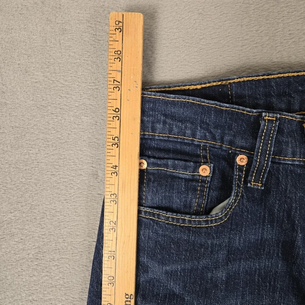 Levis 502 Jeans Mens 29x30 (Fits 29x28) Dark‎ Wash Blue Denim Taper Fit Outdoors